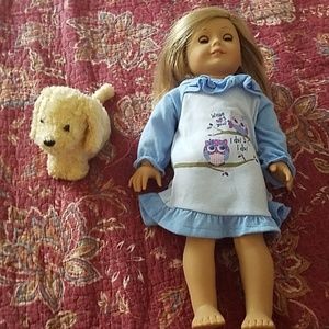 American girl doll Julie and dog Huney